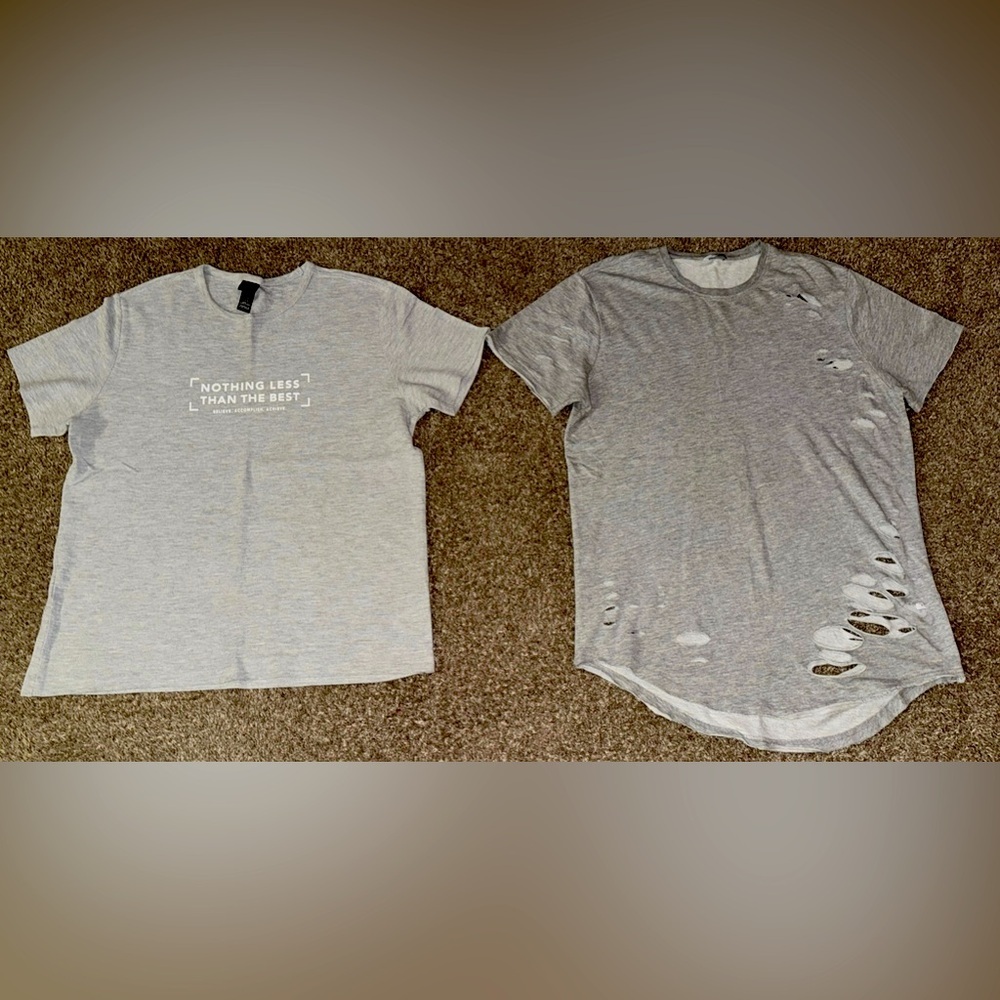 Men’s grey shirts